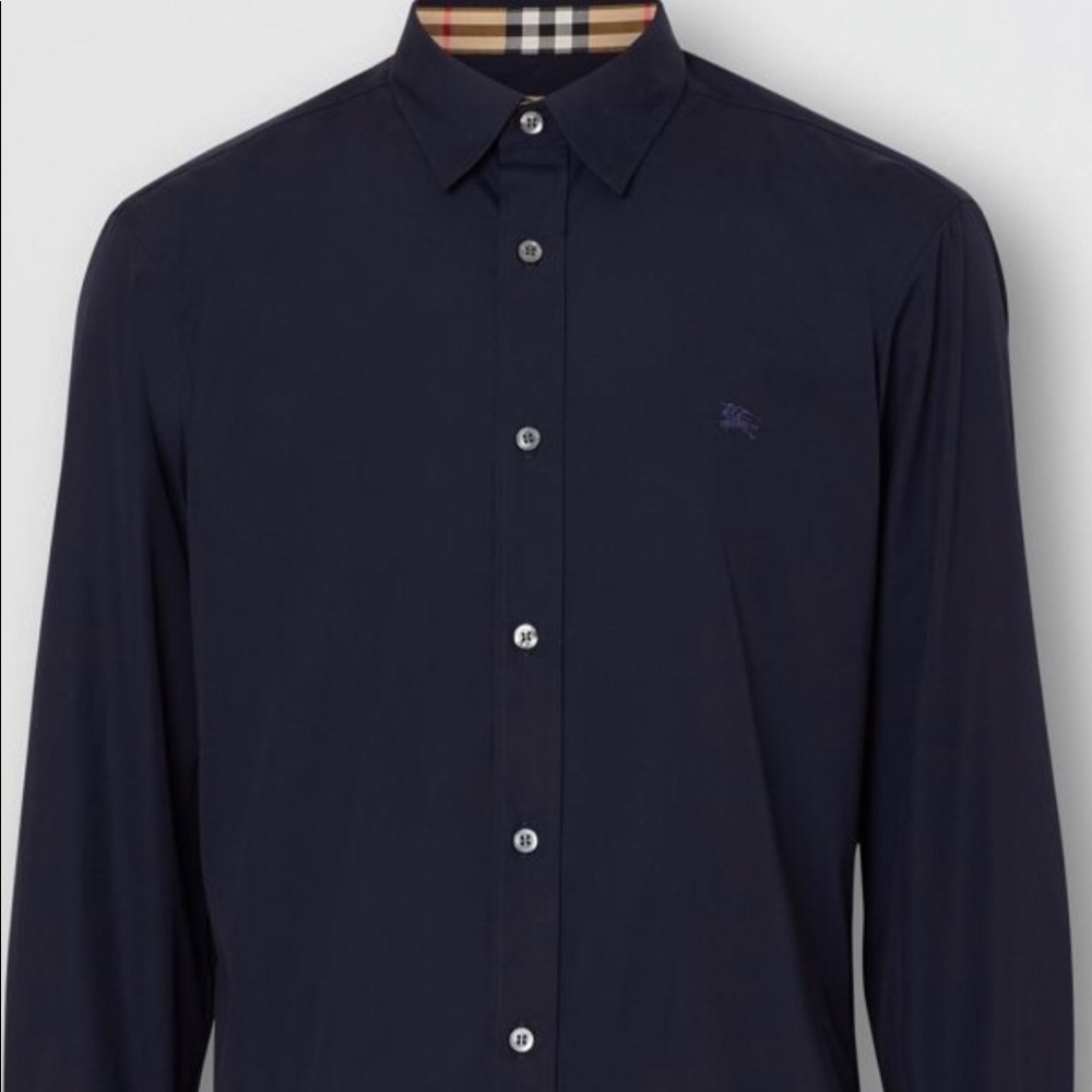Men’s BURBERRY Button Stretch Cotton Shirt